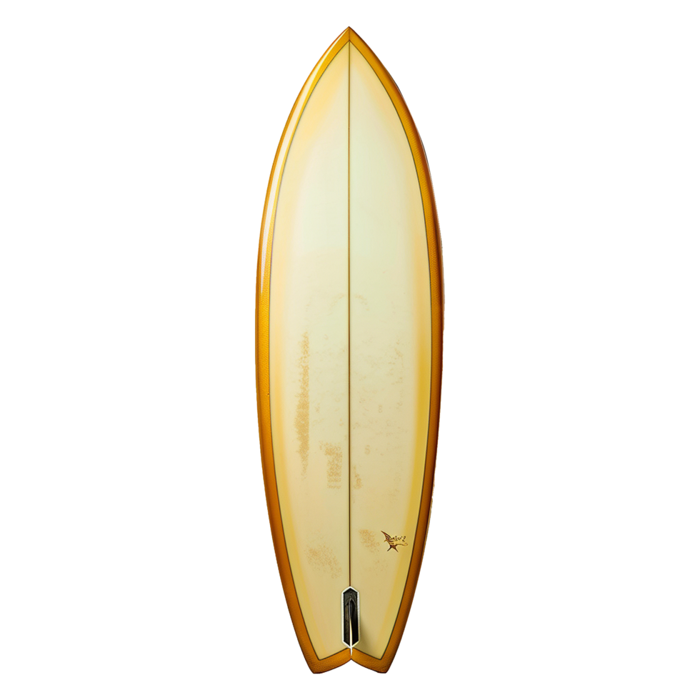 AI generated Surfboard at the beach isolated on transparent background png