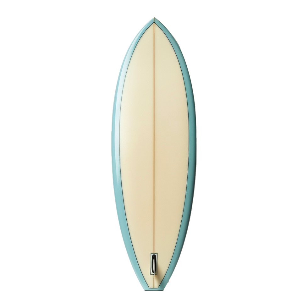 AI generated Surfboard at the beach isolated on transparent background png