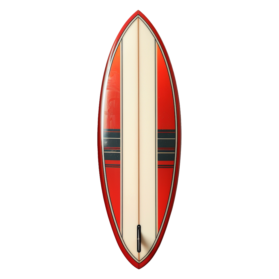 AI generated Surfboard at the beach isolated on transparent background png