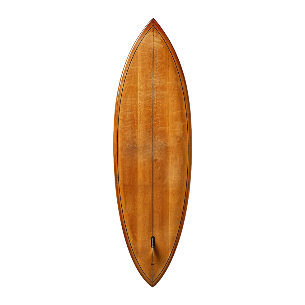 AI generated Surfboard at the beach isolated on transparent background png