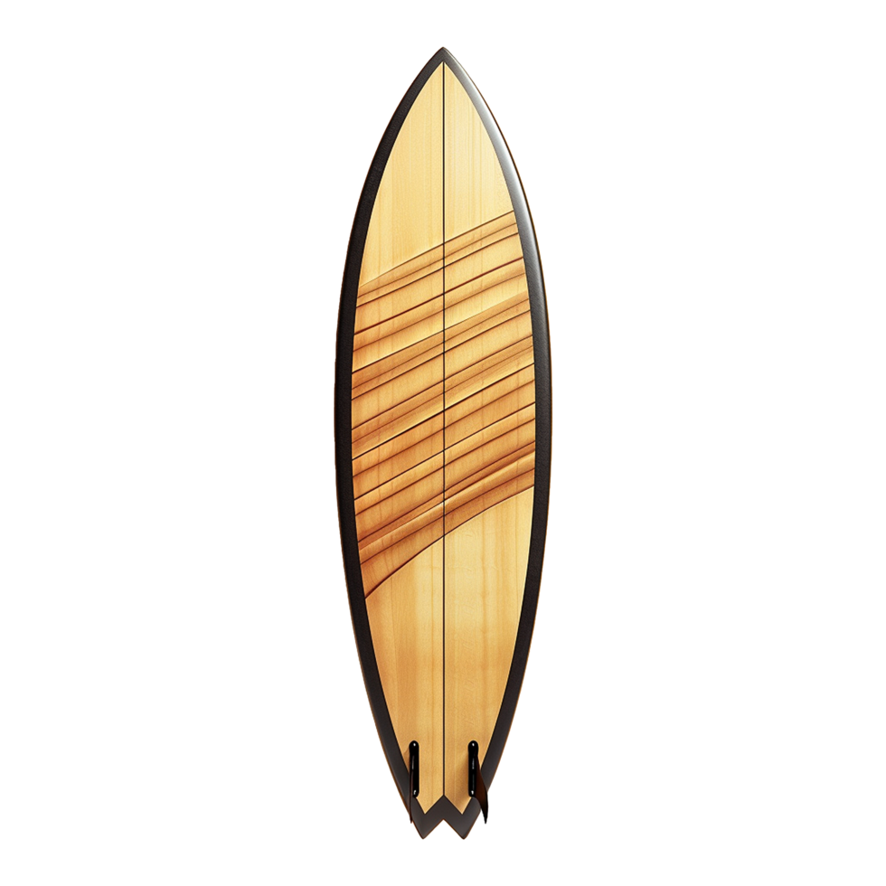AI generated Surfboard at the beach isolated on transparent background png