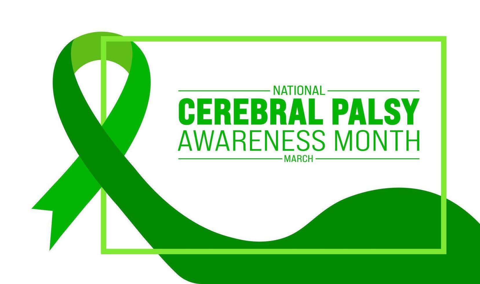 March is national Cerebral Palsy Awareness Month background template. Holiday concept. use to background, banner, placard, card, and poster design template with text inscription and standard color. vector