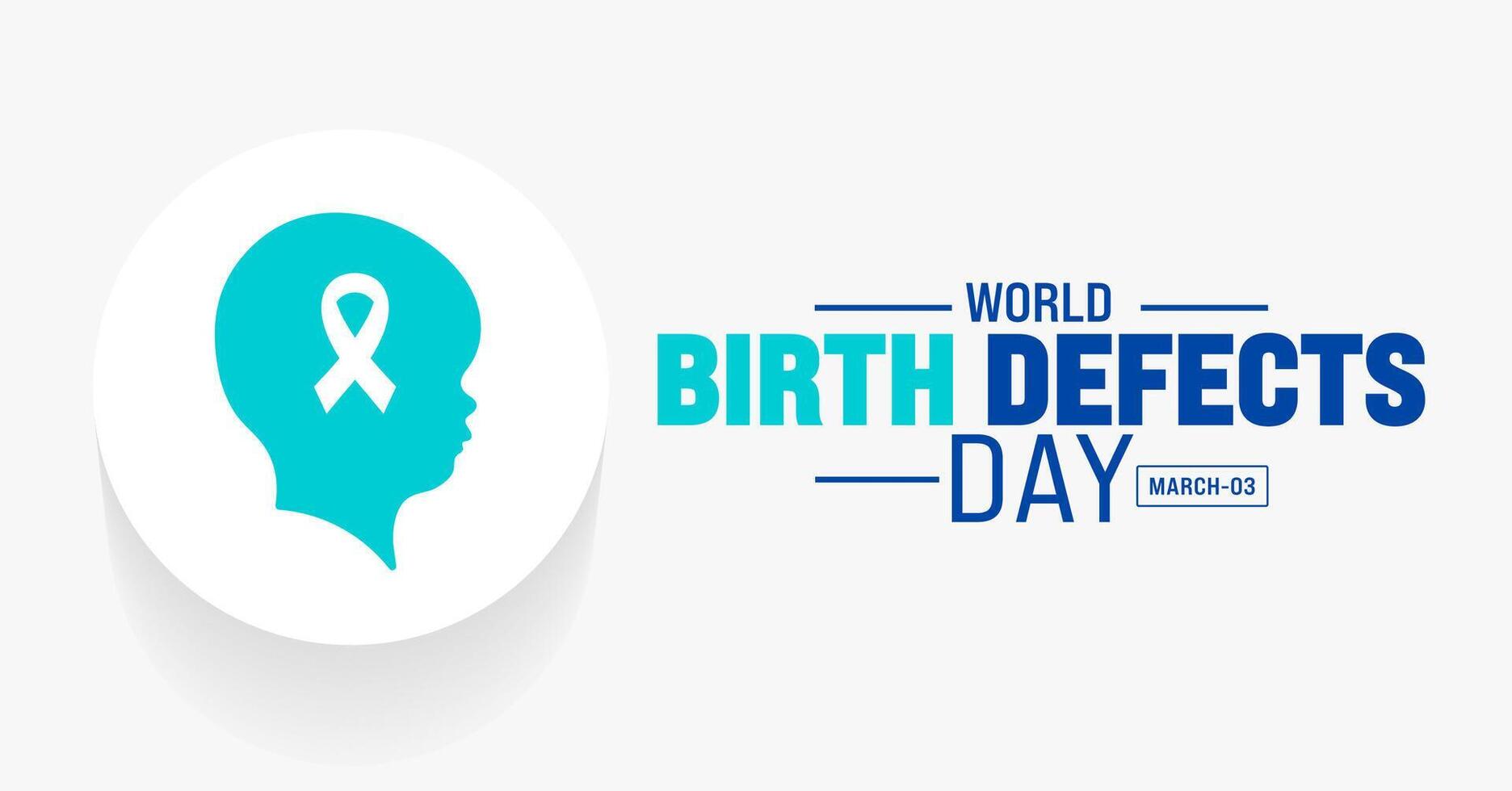 March is World Birth Defects Day background template. Holiday concept. use to background, banner, placard, card, and poster design template with text inscription and standard color. vector