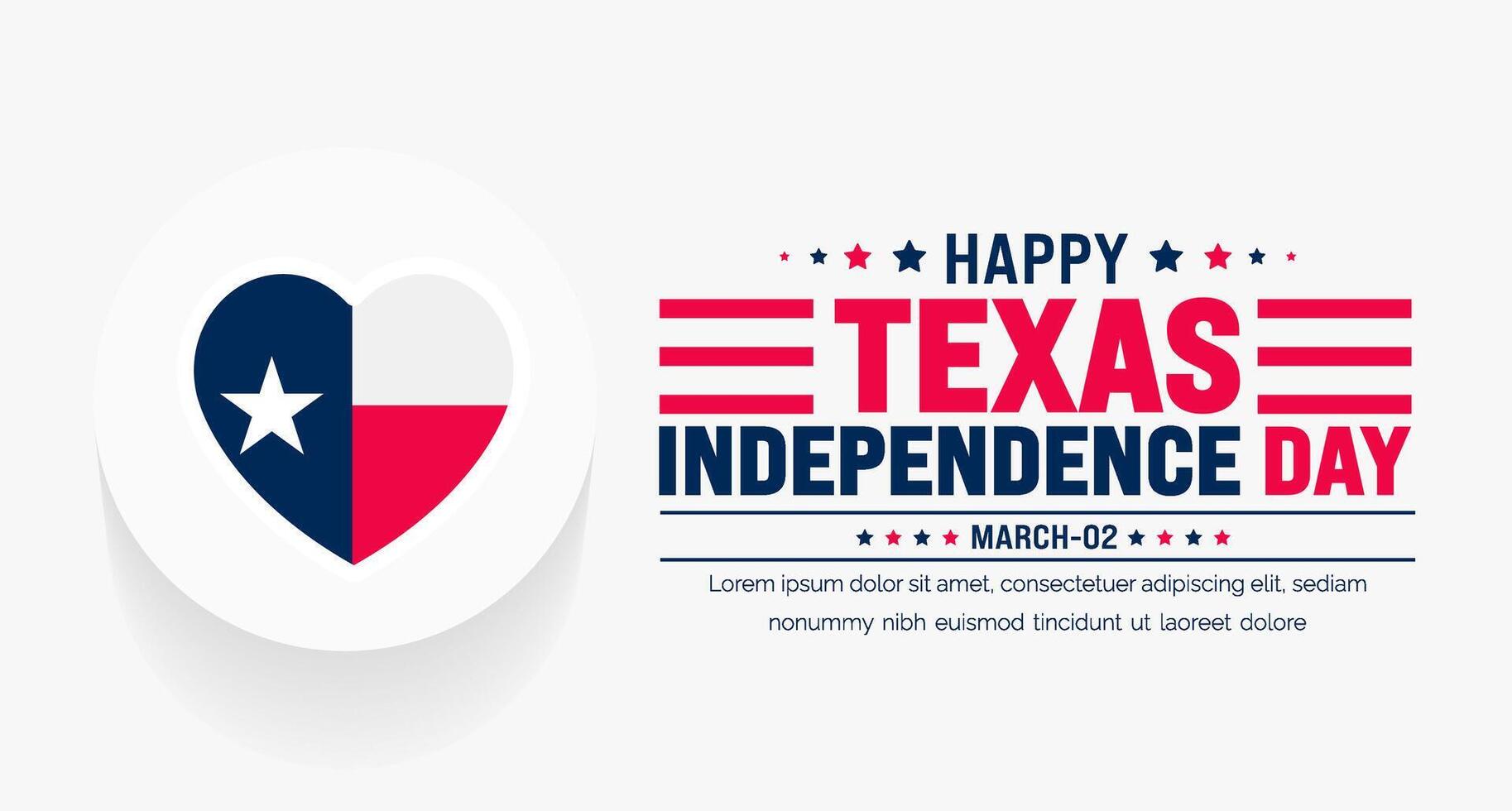 Texas Independence Day background with Texas flag. Texas Independence Day Freedom holiday in United States and celebrated annually in March. vector