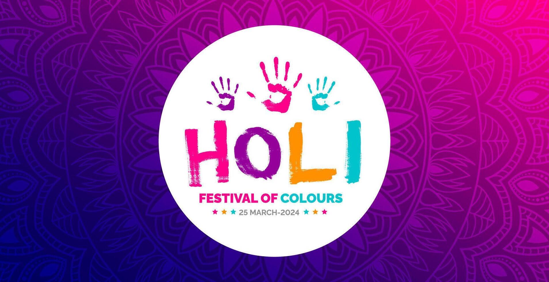 march is Happy Holi indian festival background with gulal powder color. Happy Holi background design. illustration. vector