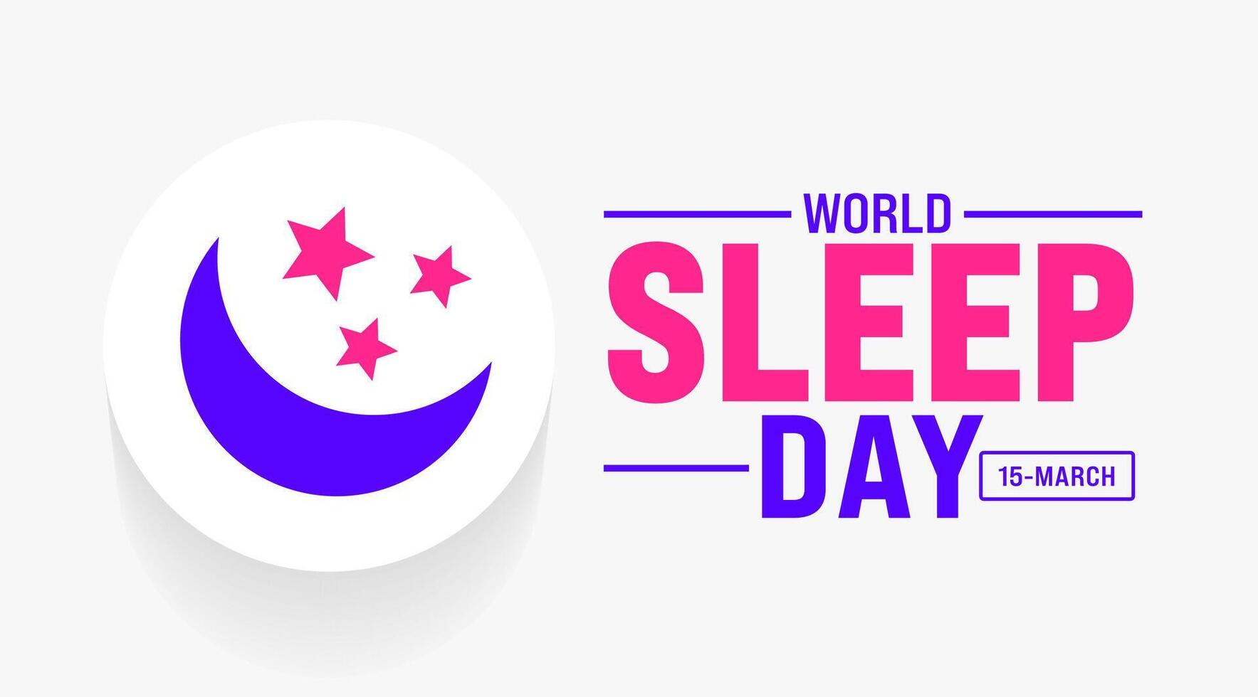March is World Sleep Day background template. Holiday concept. use to background, banner, placard, card, and poster design template with text inscription and standard color. vector illustration.