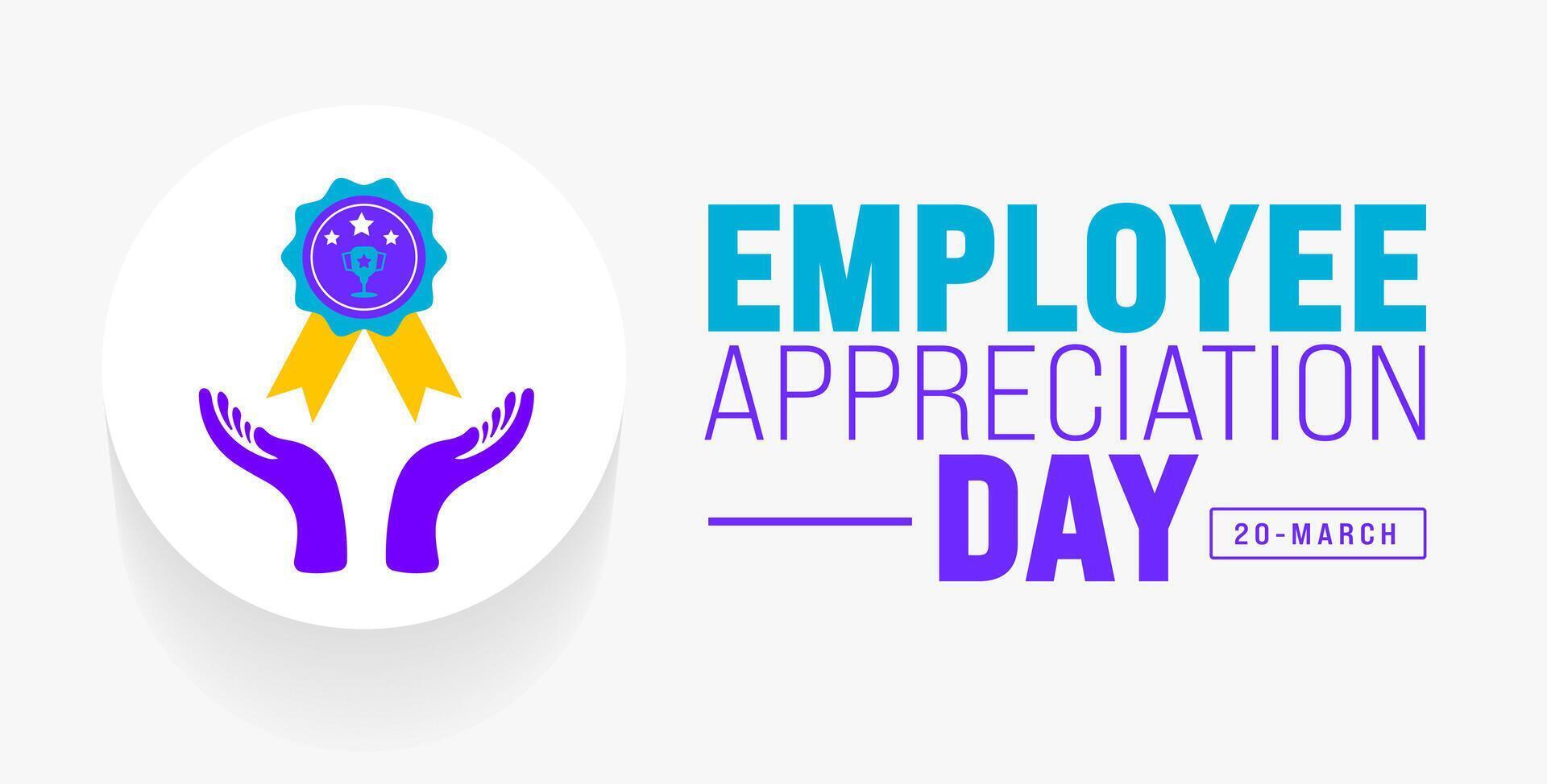 Employee Appreciation Day background design Template. vector