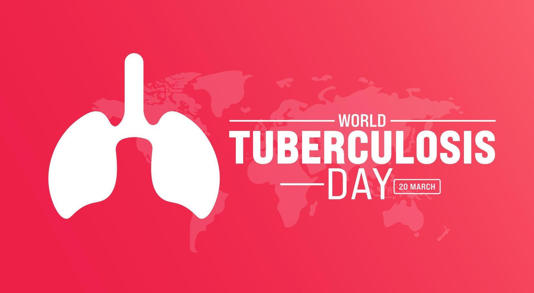 March is World Tuberculosis Day background template. Holiday concept. use to background, banner, placard, card, and poster design template with text inscription and standard color. vector illustration