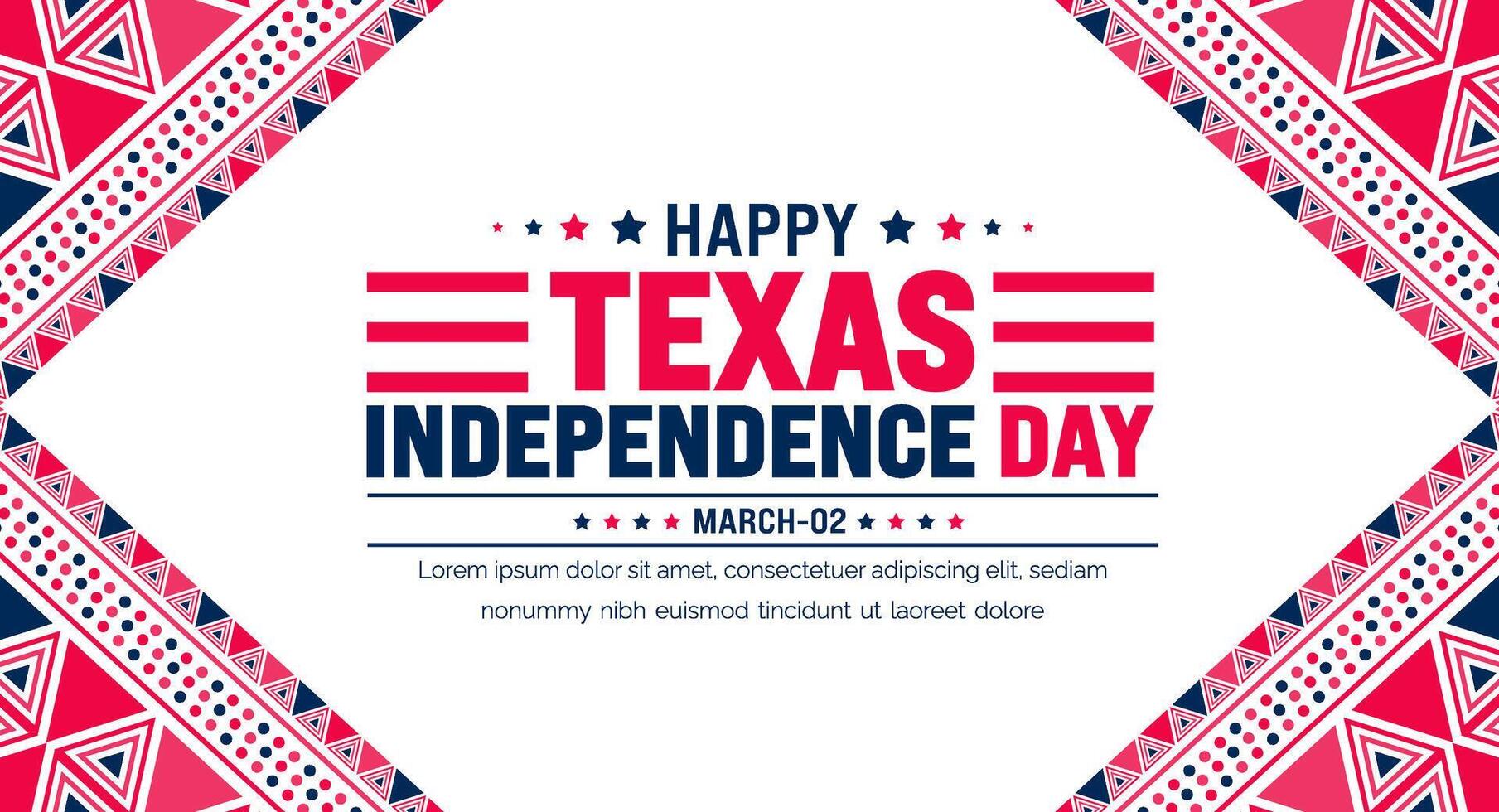 Texas Independence Day background with Texas flag. Texas Independence Day Freedom holiday in United States and celebrated annually in March. vector