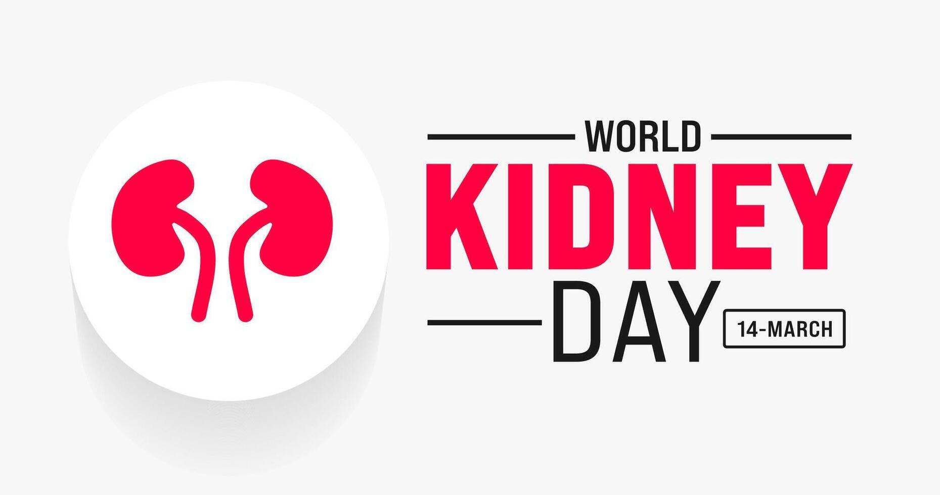 March is World Kidney Day background template. Holiday concept. use to background, banner, placard, card, and poster design template with text inscription and standard color. vector illustration.
