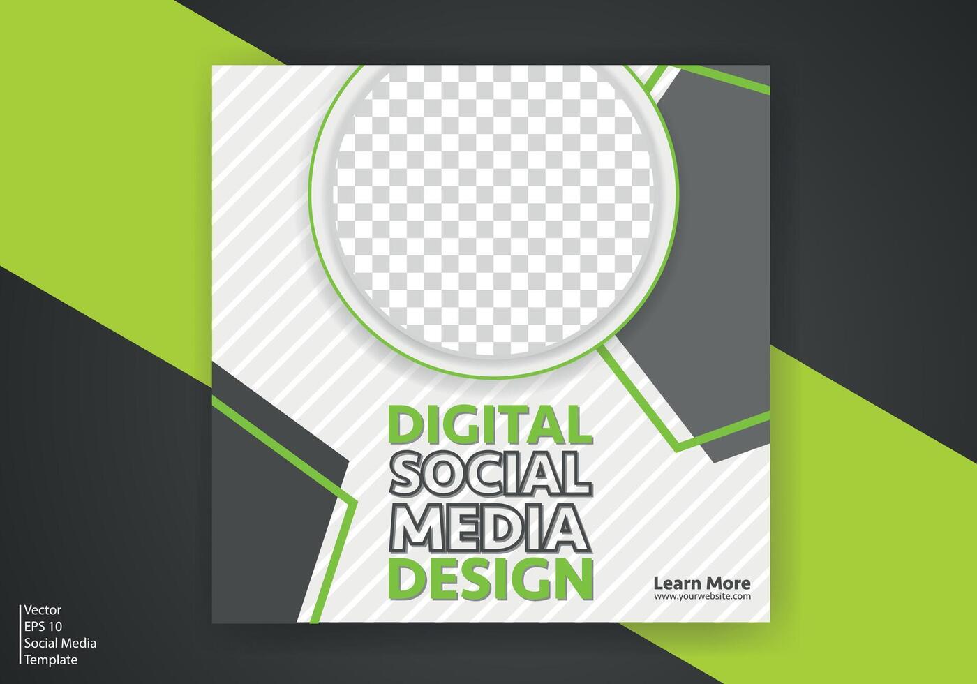 Modern Social Media Template. Discount Promo Template. Social Media Post Template. Social Media Banner vector