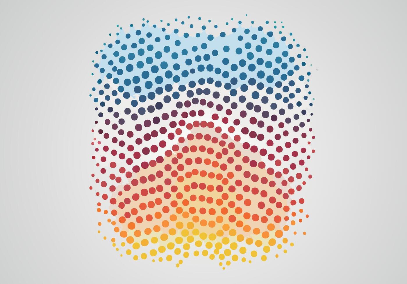 Circular ornament. Pattern of dots, particles, molecules, fragments. Poster for technology, medicine, presentations, business. vector