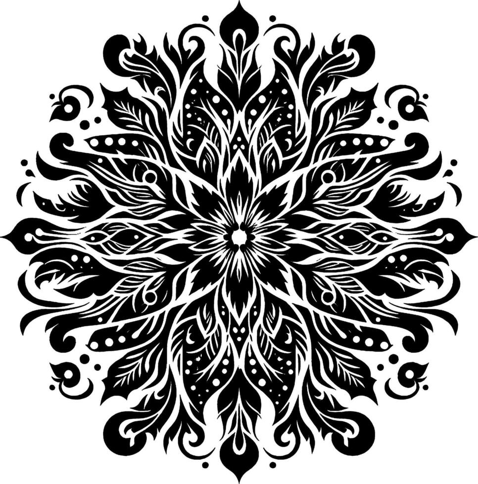 design of a variety of motifs that unite into a shape. beautiful flower vector