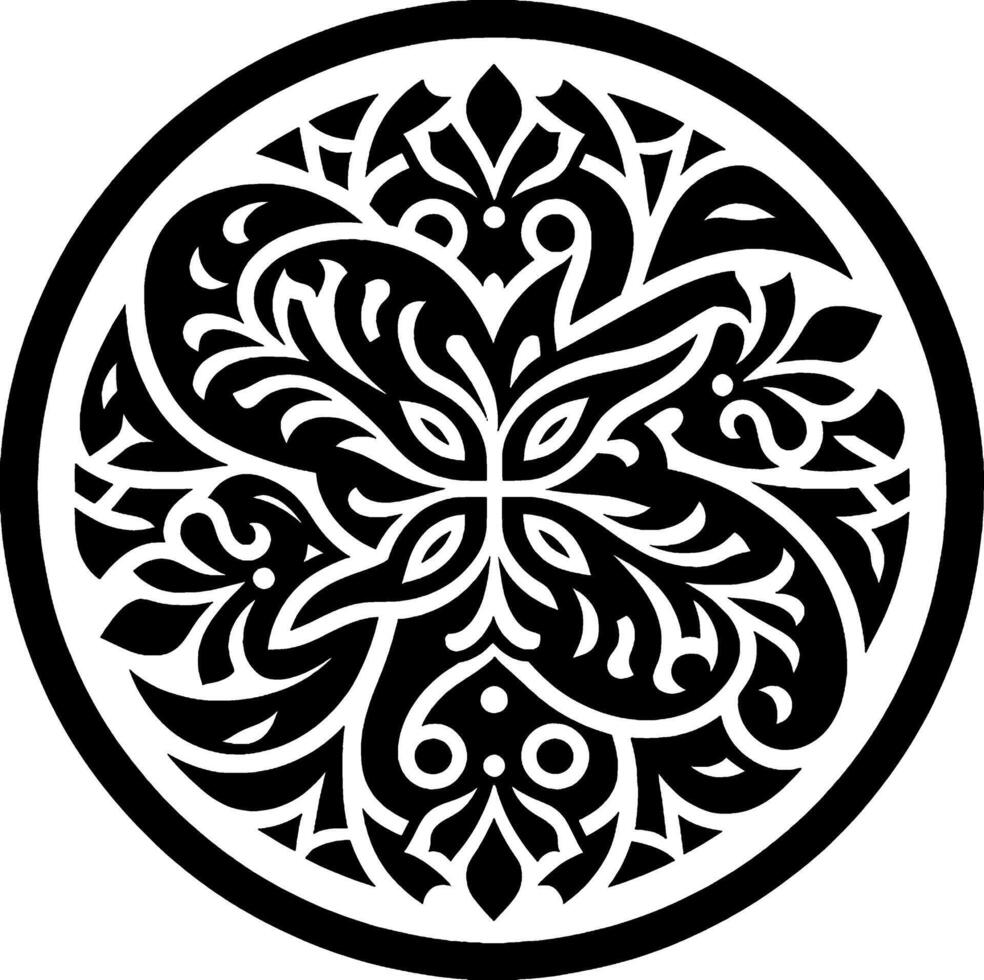 design of a variety of motifs that unite into a shape. beautiful flower vector