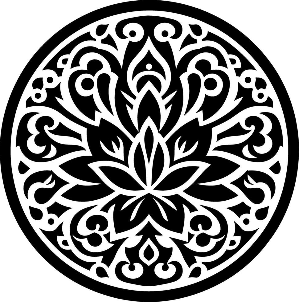 design of a variety of motifs that unite into a shape. beautiful flower vector