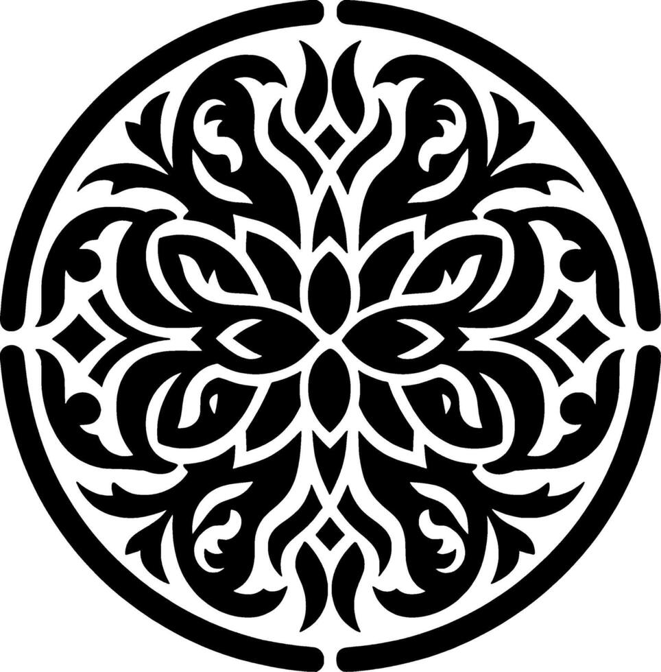 design of a variety of motifs that unite into a shape. beautiful flower vector
