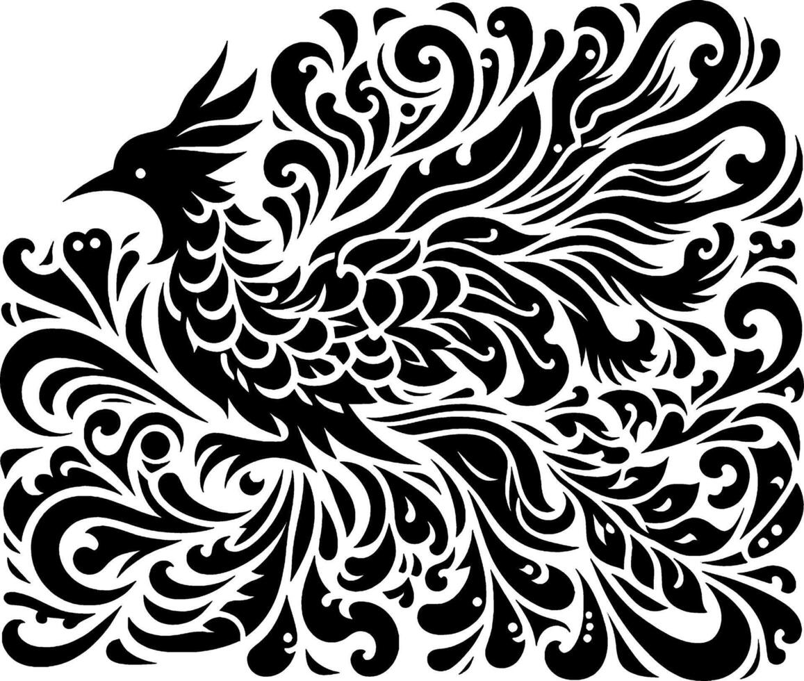 The batik motif design combines with the dragon into a luxurious combination, uniquely harmonious and elegant vector