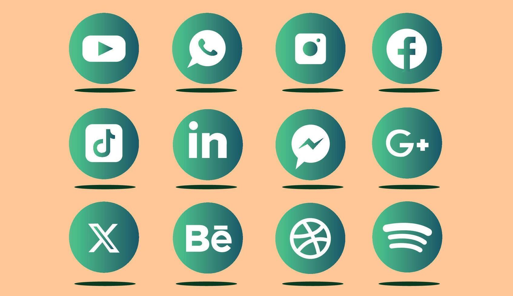 Social Media Logos vector