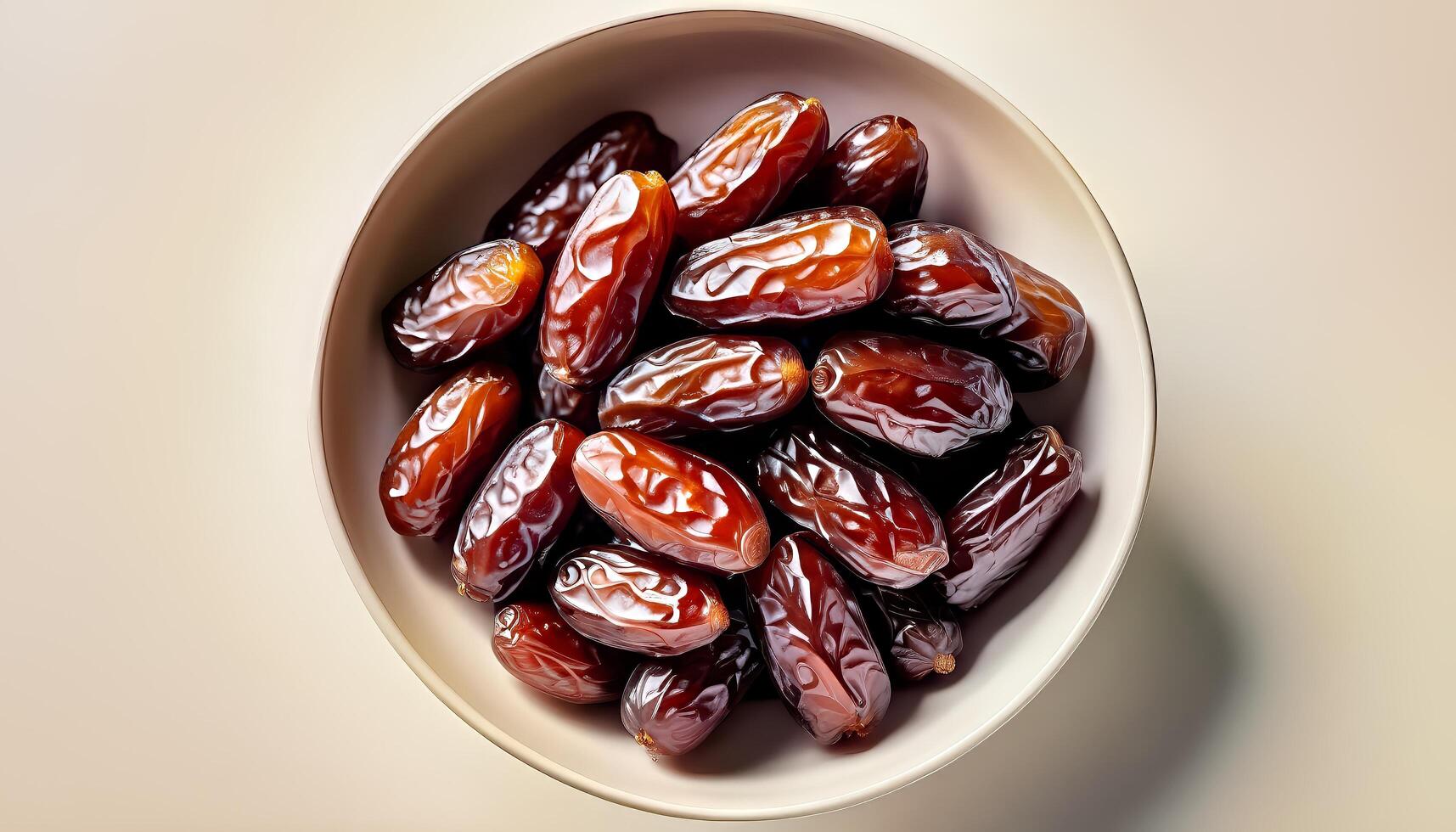 AI generated Ramadan iftar with dates, ramadan lantern evening light ai generated image photo