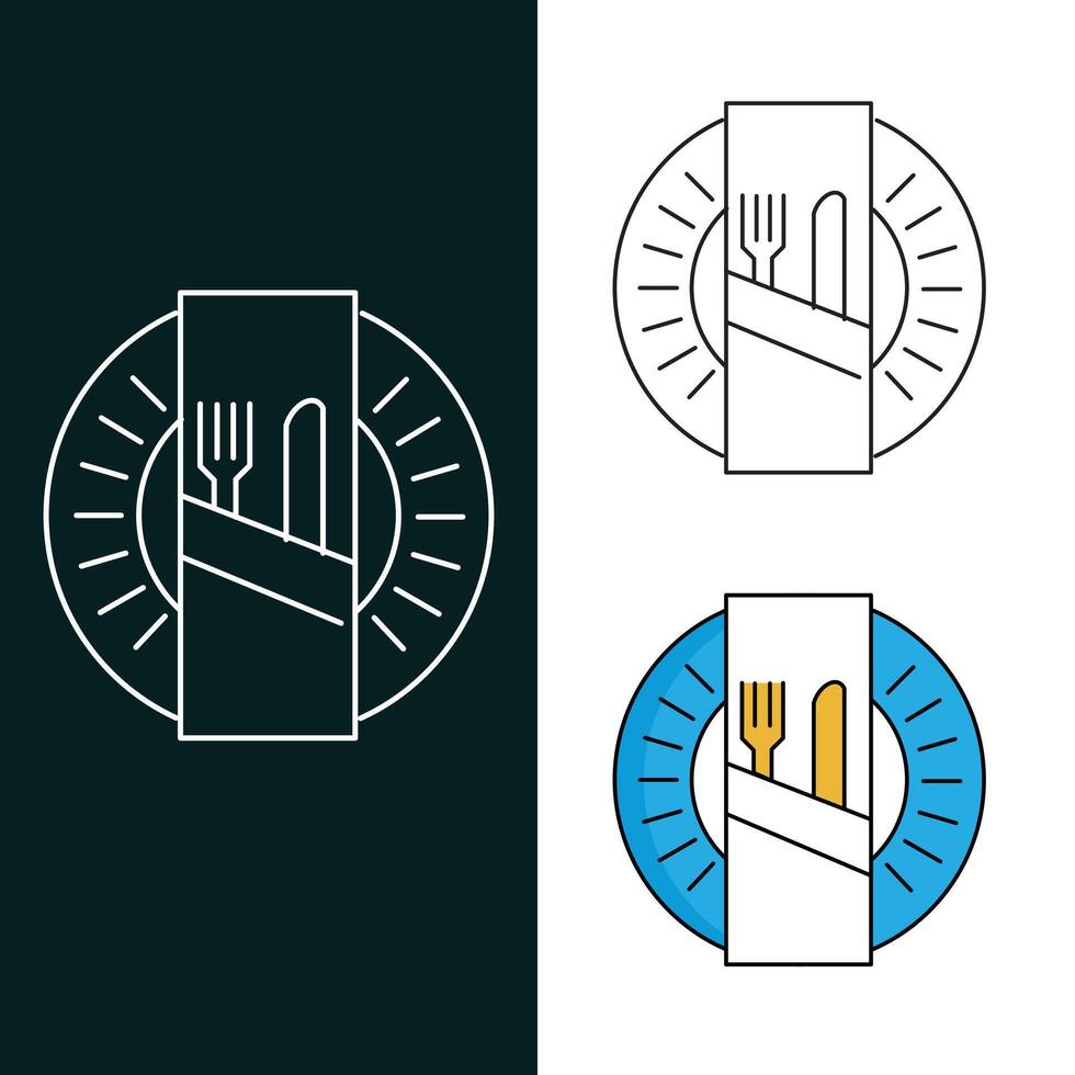 Dinner Setting Icon vector