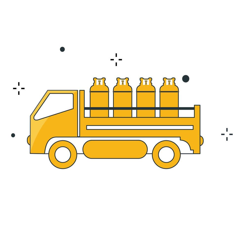 Propane Installation Vector Illustration Icon Design