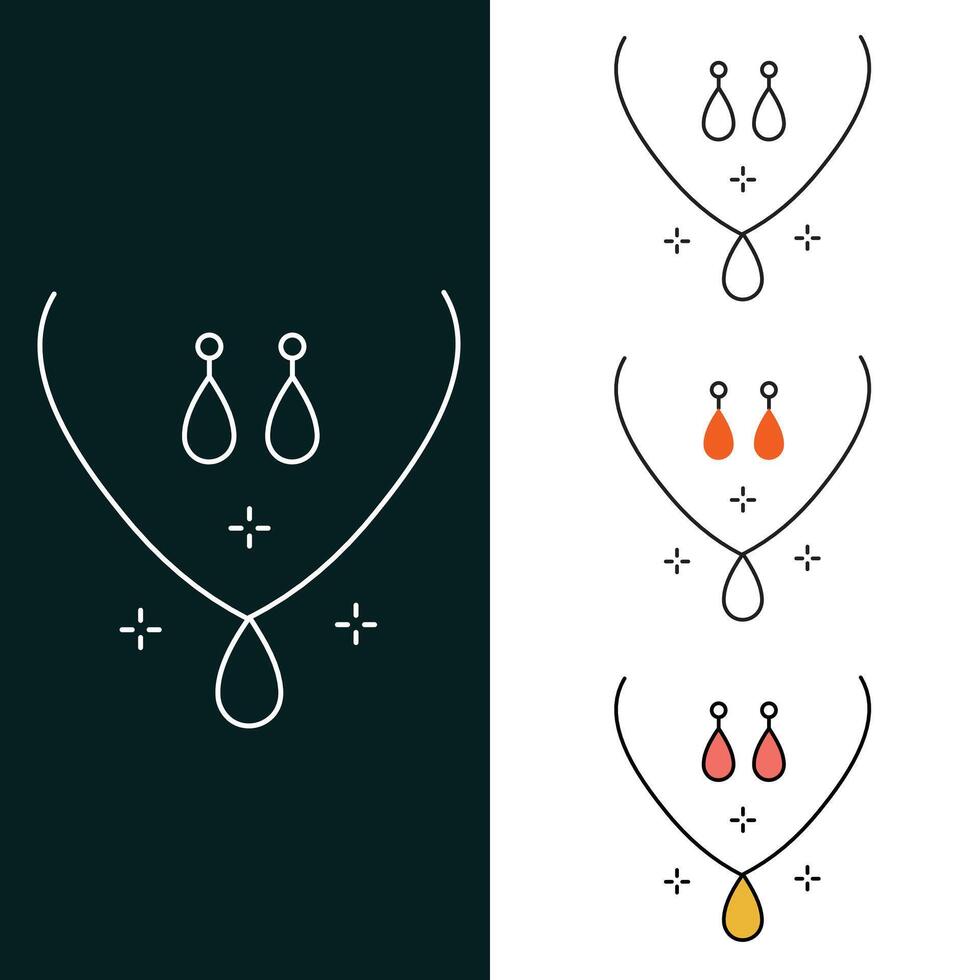 Bride Jewelry Vector illustrationI con Design