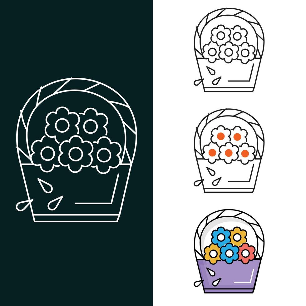 Basket Vector Illustration Icon Design