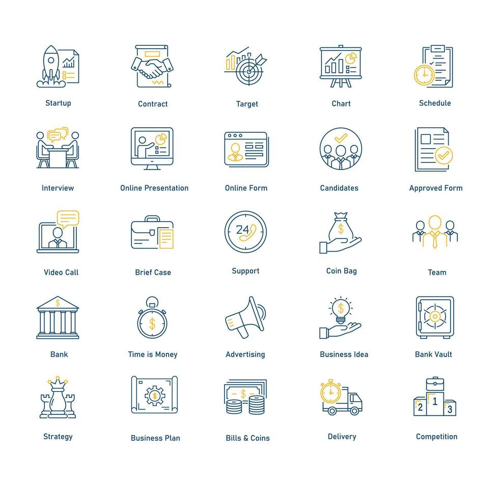 Financial Business Vector Icon Pack