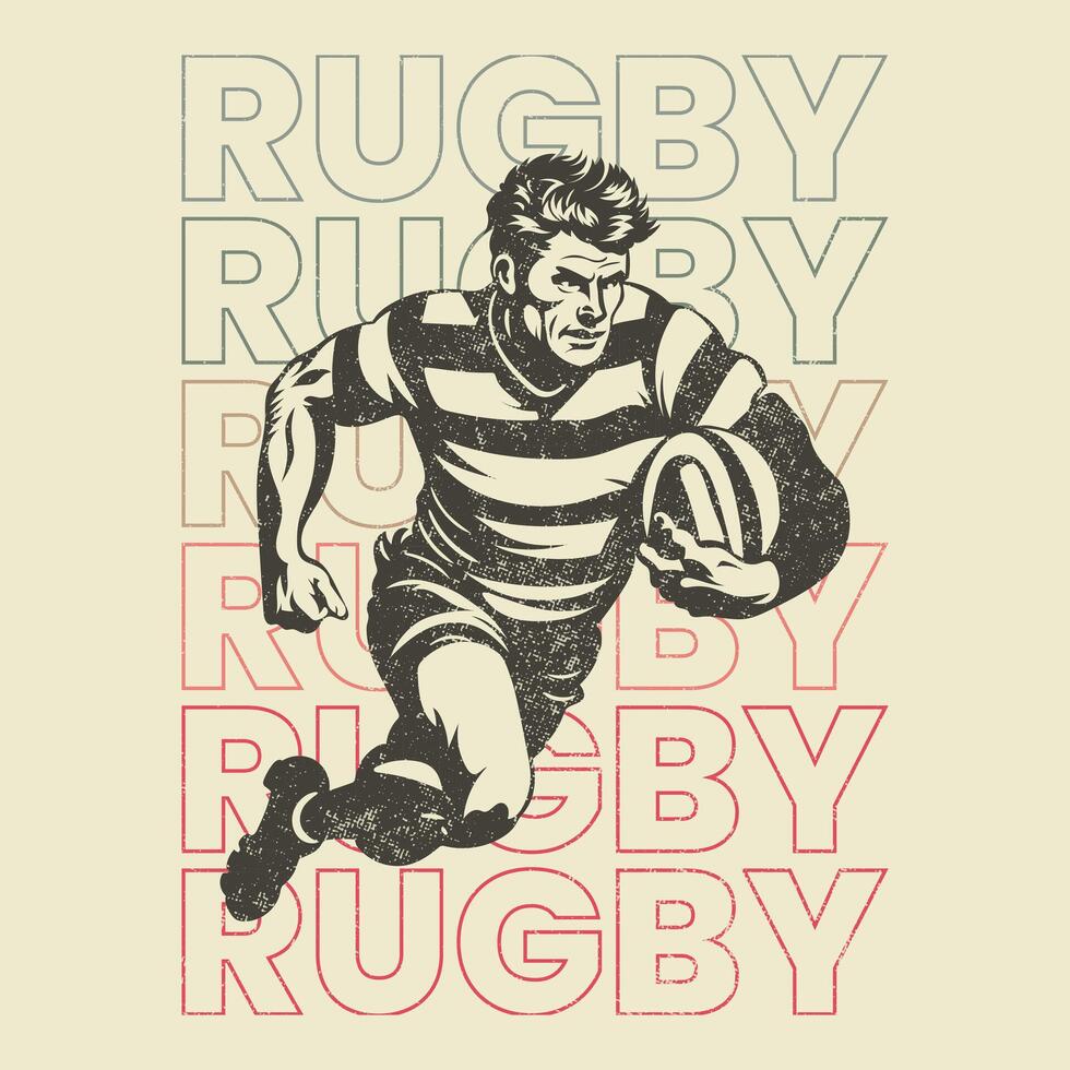 rugby camiseta diseño vector