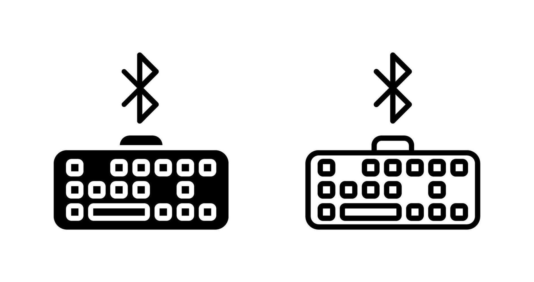 Bluetooth Keyboard Vector Icon