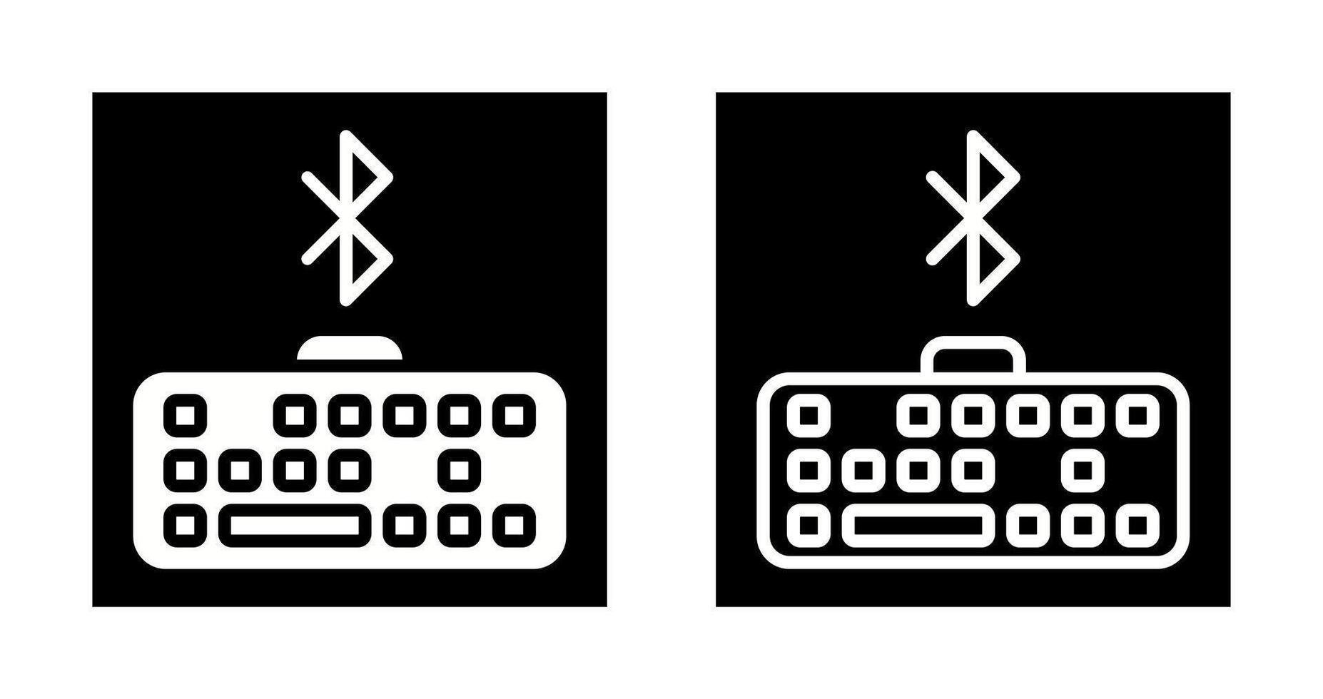 Bluetooth Keyboard Vector Icon