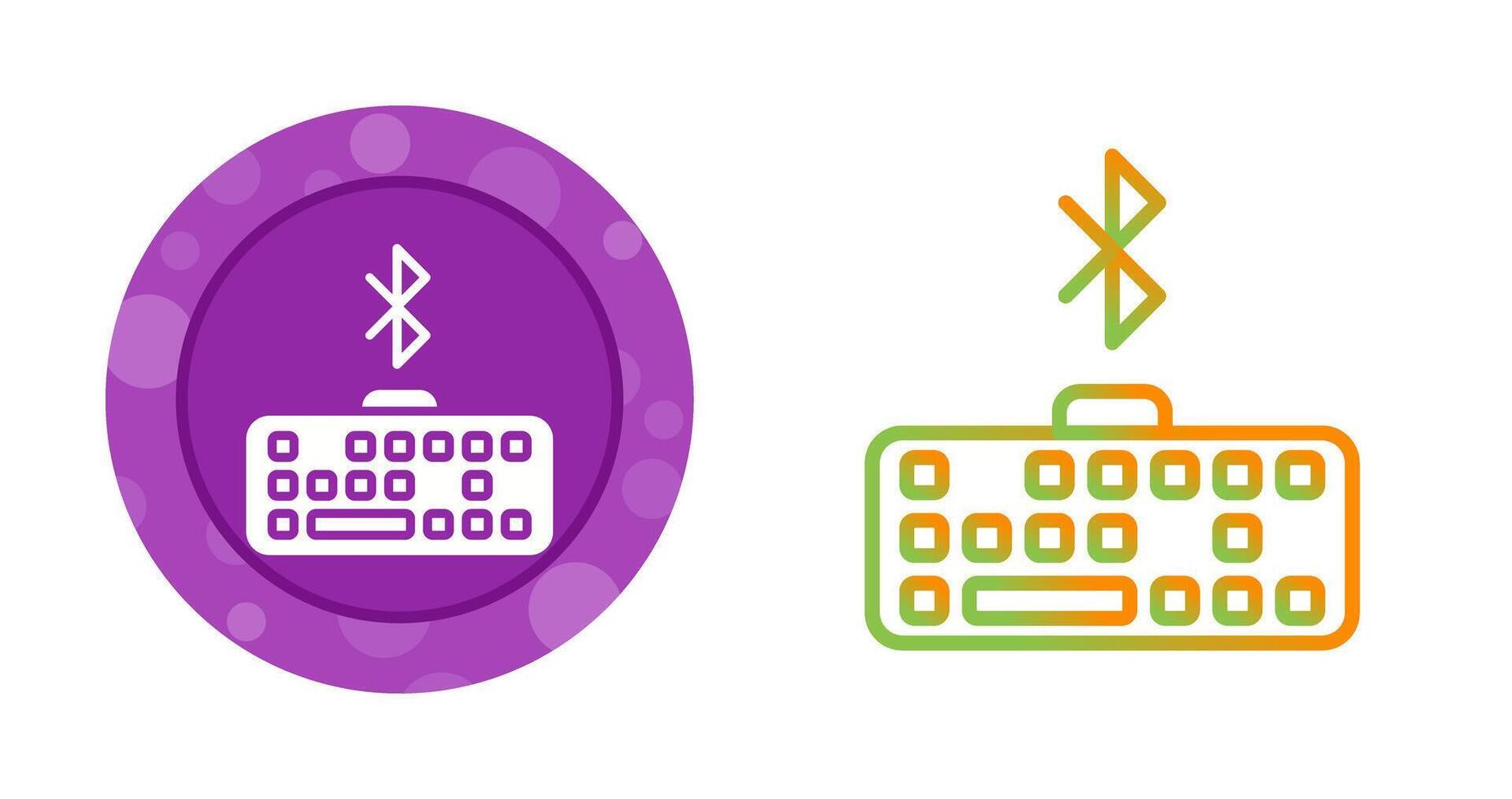 Bluetooth Keyboard Vector Icon