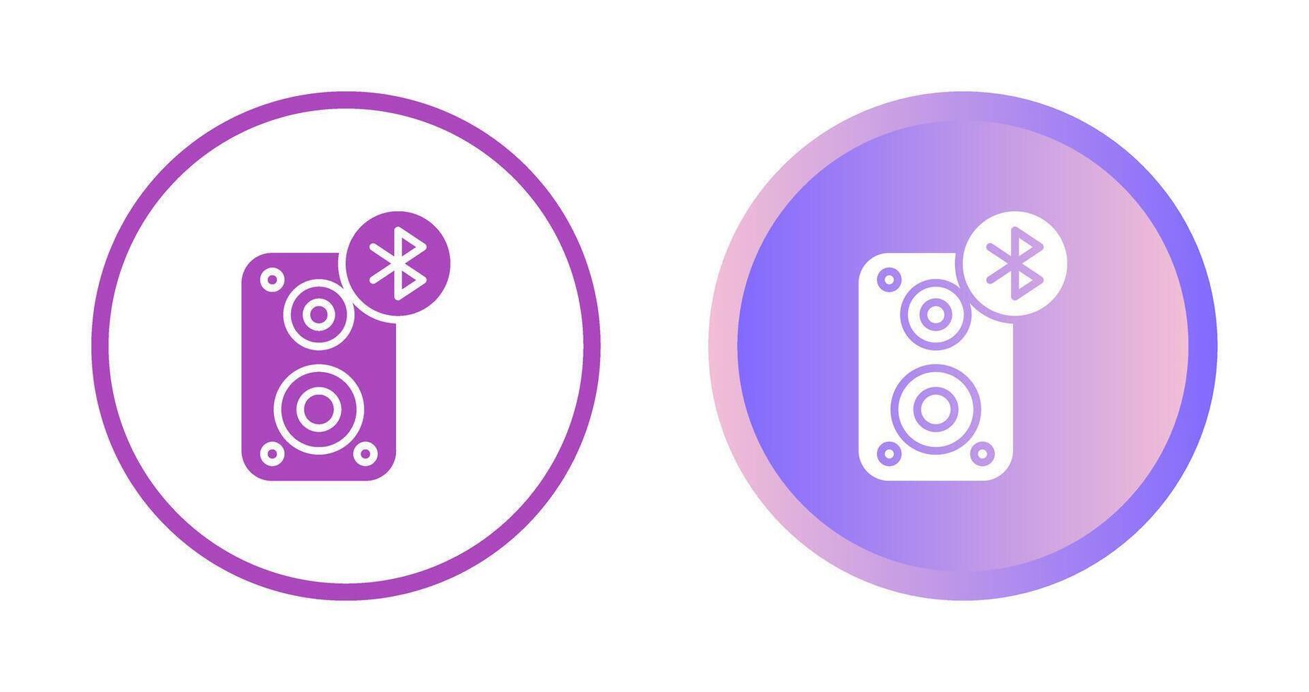 Portable Bluetooth Speaker Vector Icon