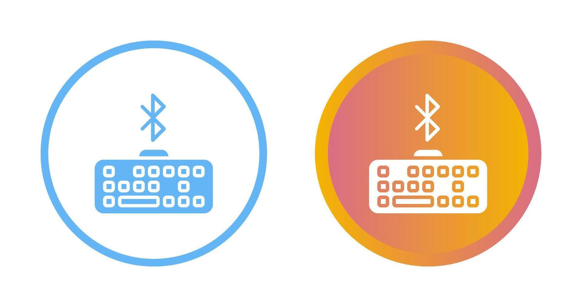 Bluetooth Keyboard Vector Icon