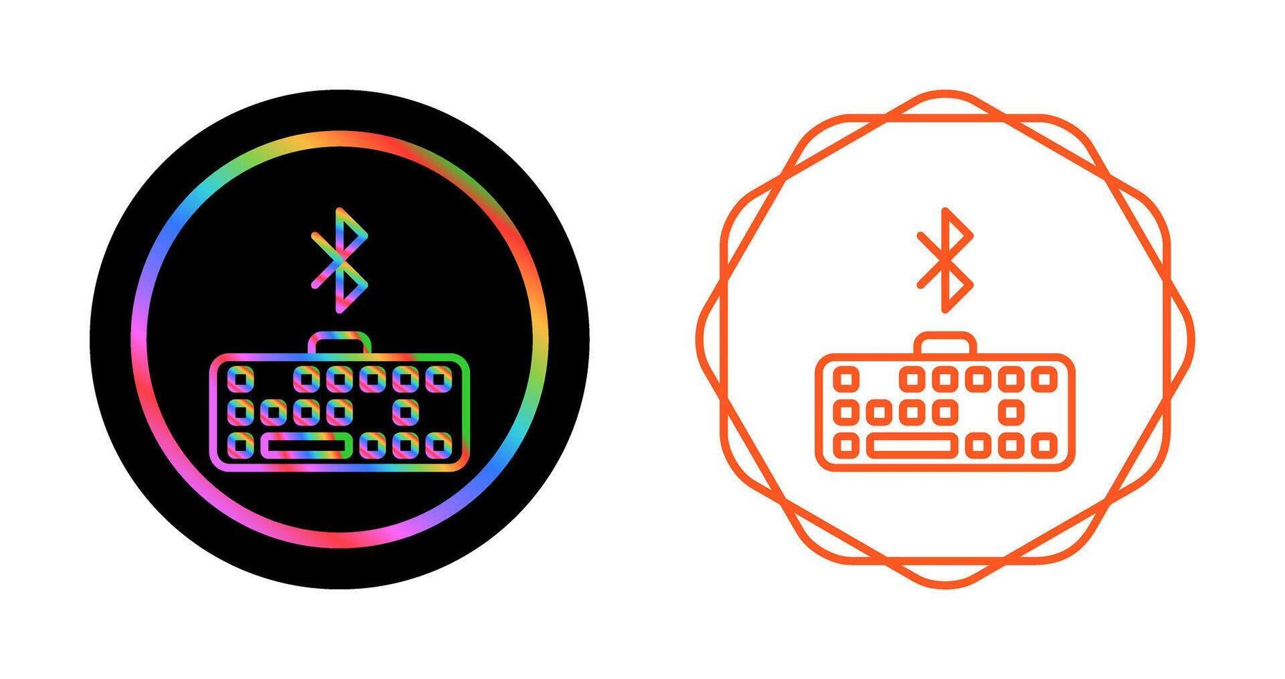 Bluetooth Keyboard Vector Icon