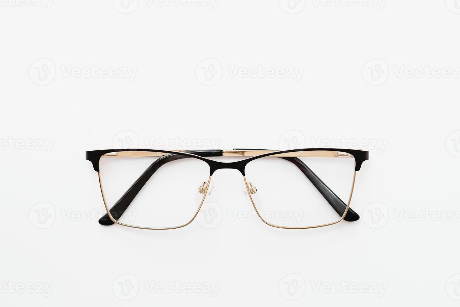 Fashion glasses style framed isolated on white background photo