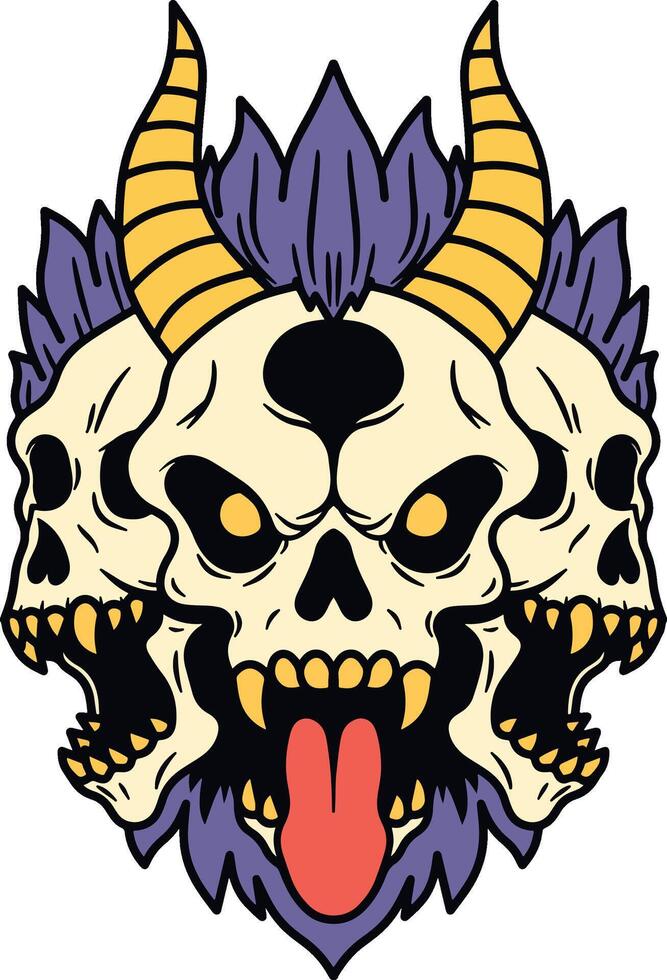 Skull skeleton animal beast vector