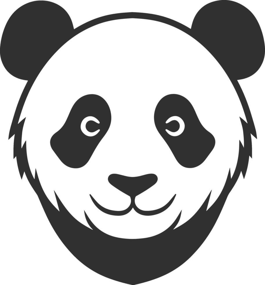 linda panda dibujos animados diseño vector