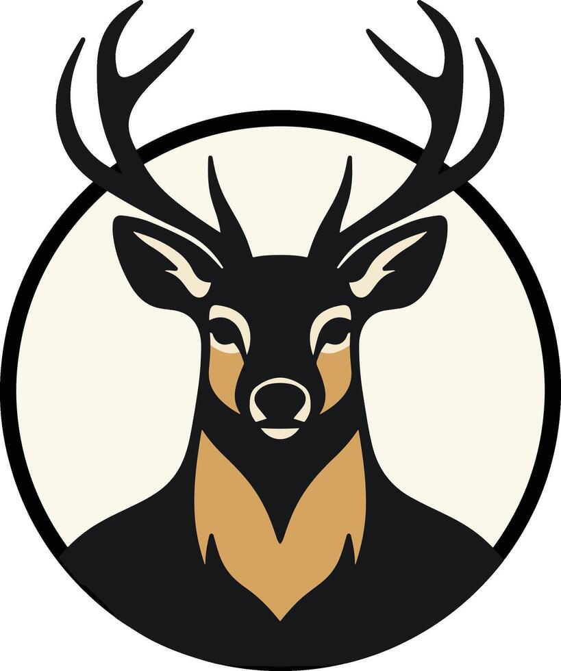 Deer logo design vector