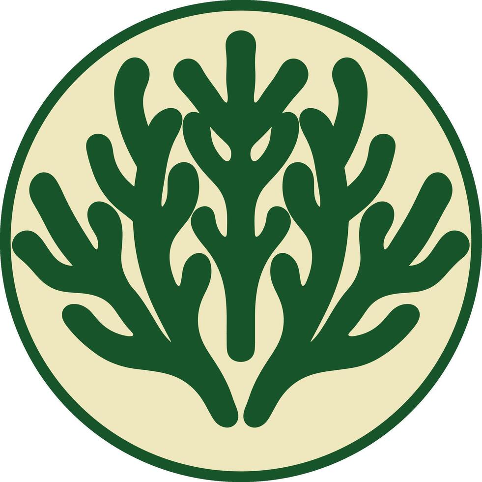 Seaweed logo design vector