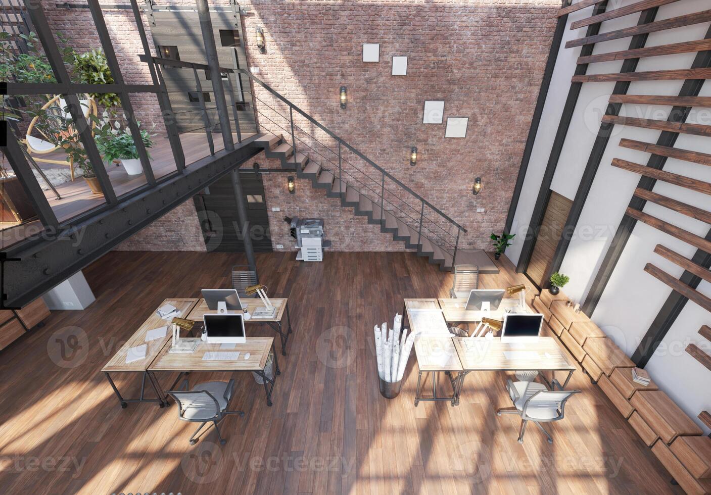 Modern office interior. photo