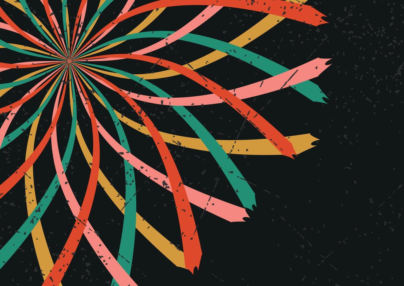 90s Retro Background on the Black. vector