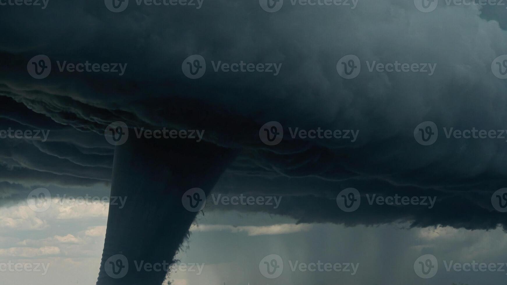 AI generated close up of tornado photo