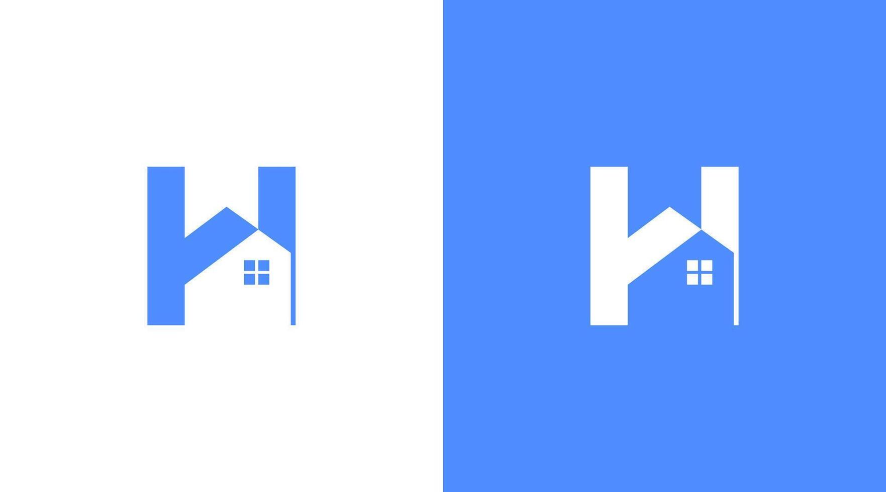 H Letter And Home icon Logo Design, H icon Brand identity Design Monogram Logo vector