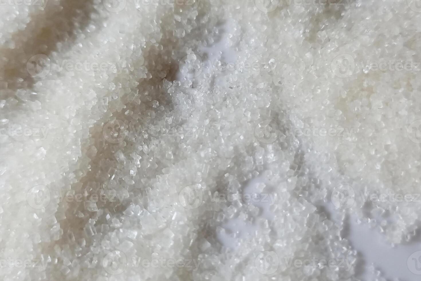 Sugar pile isolated on white background photo