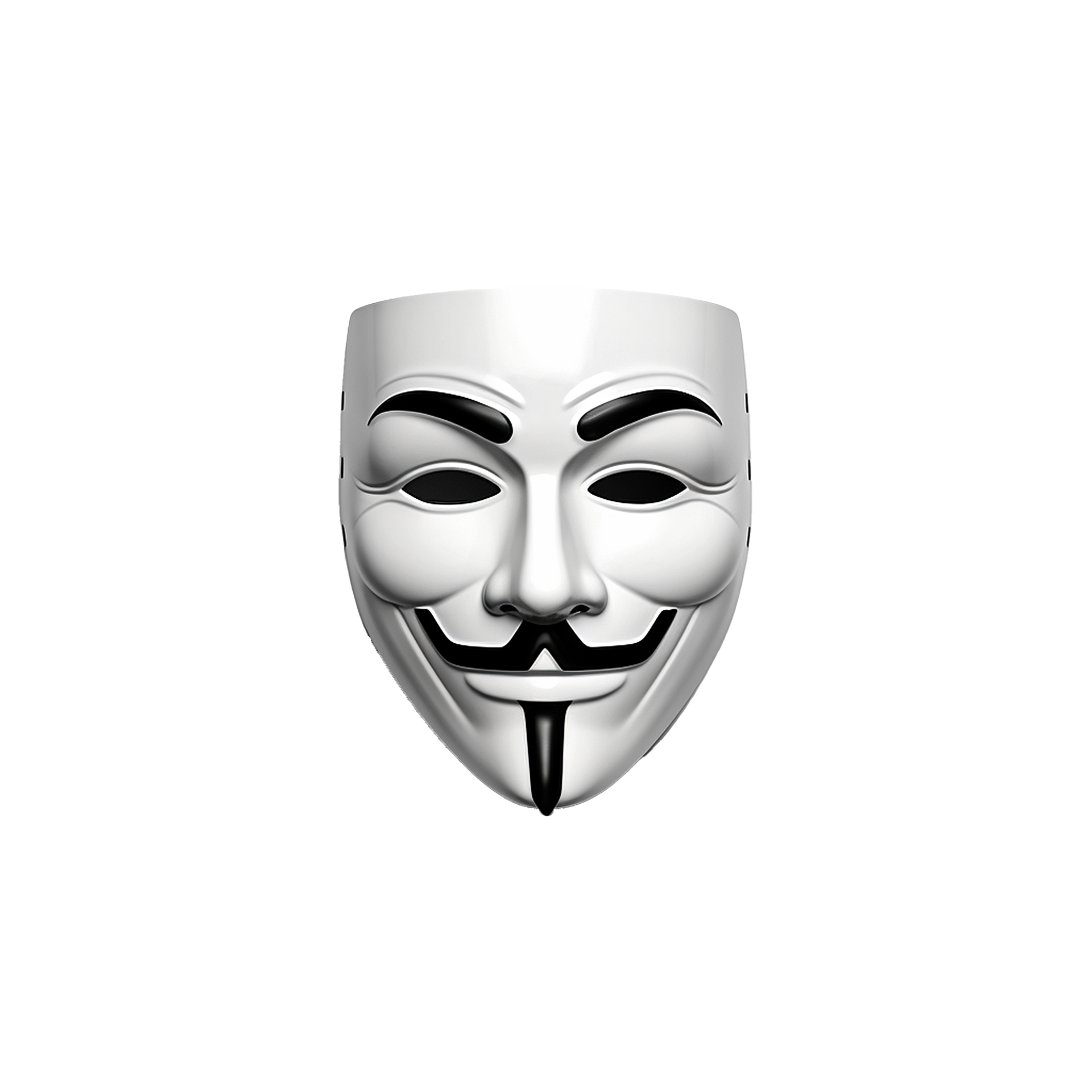 AI generated Anonymous mask png isolated on transparent background ...