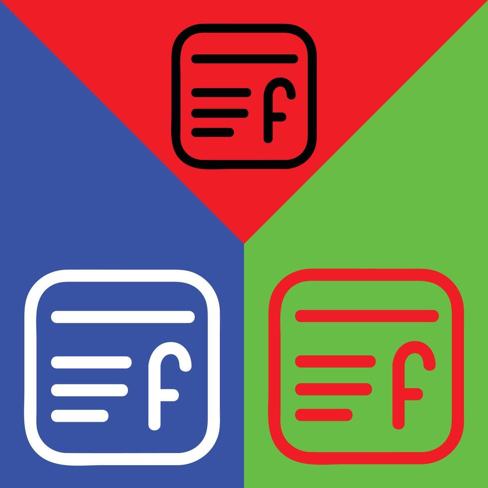 Like Vector Icon, Outline style, isolated on Red, Green and Blue Background.