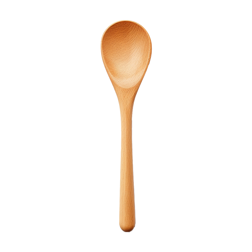 AI generated Wooden spoon png isolated on transparent background