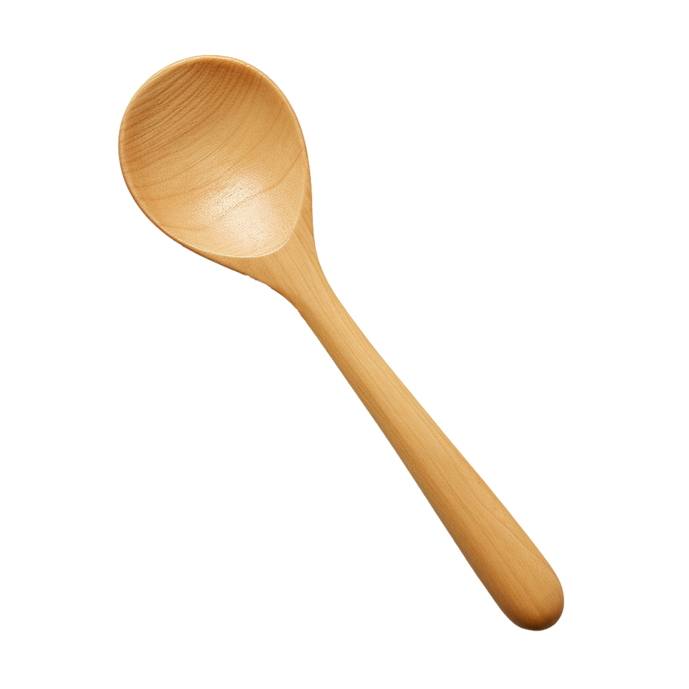 AI generated Wooden spoon png isolated on transparent background