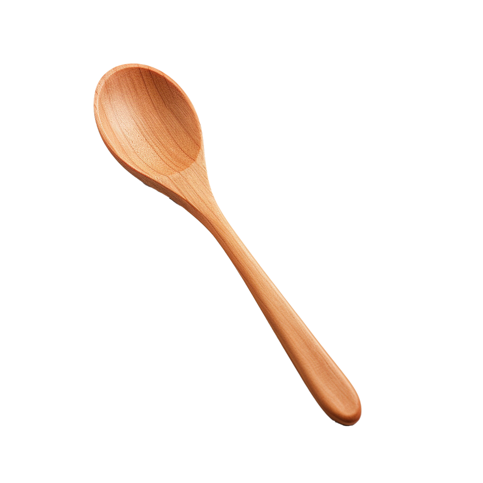 AI generated Wooden spoon png isolated on transparent background